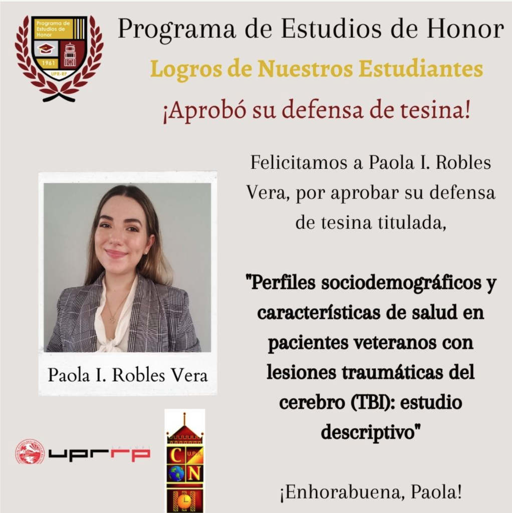 Logro de Paola I. Robles Vera